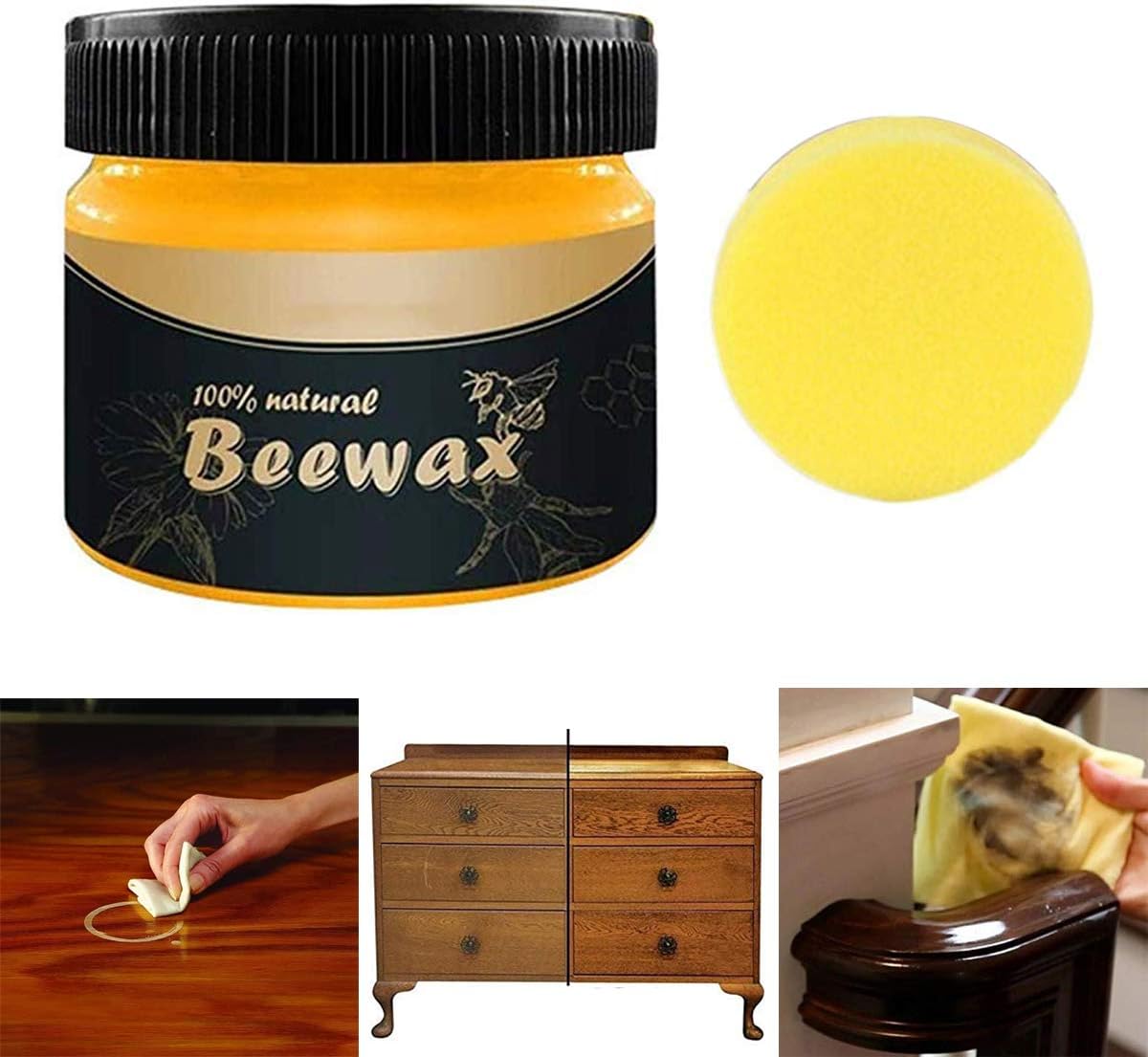 Beeswax Furniture Polish,Wood Seasoning Beewax